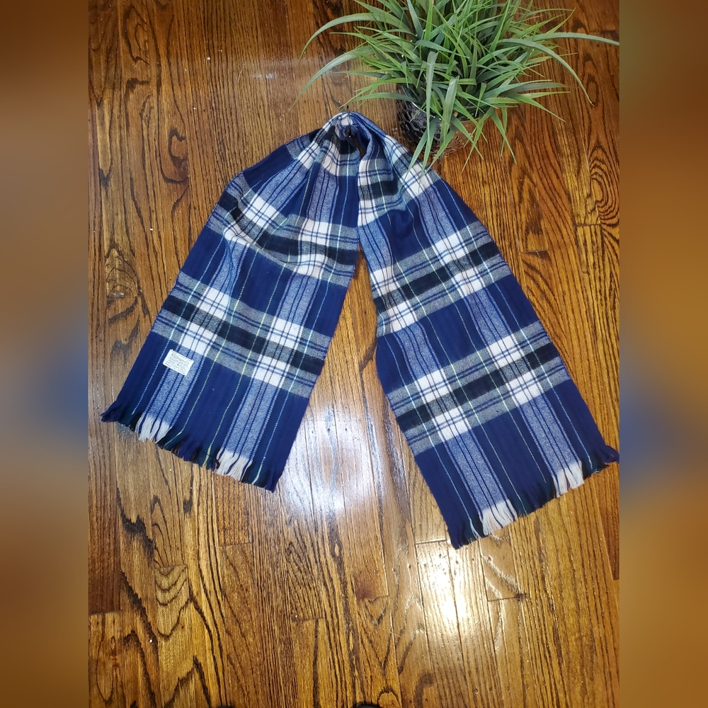 B Altman & Co Fifth Avenue New York Vintage Men's Plaid Scarf 100% Wool - Picture 5 of 5